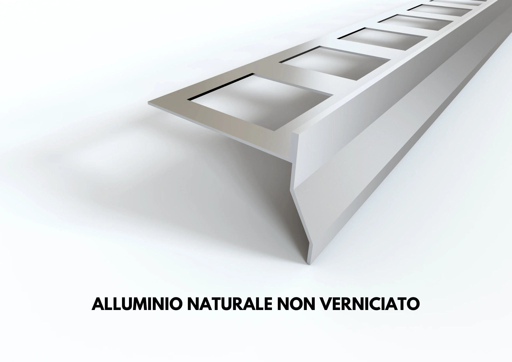 profilo gocciolatoio NOR alluminio naturale
