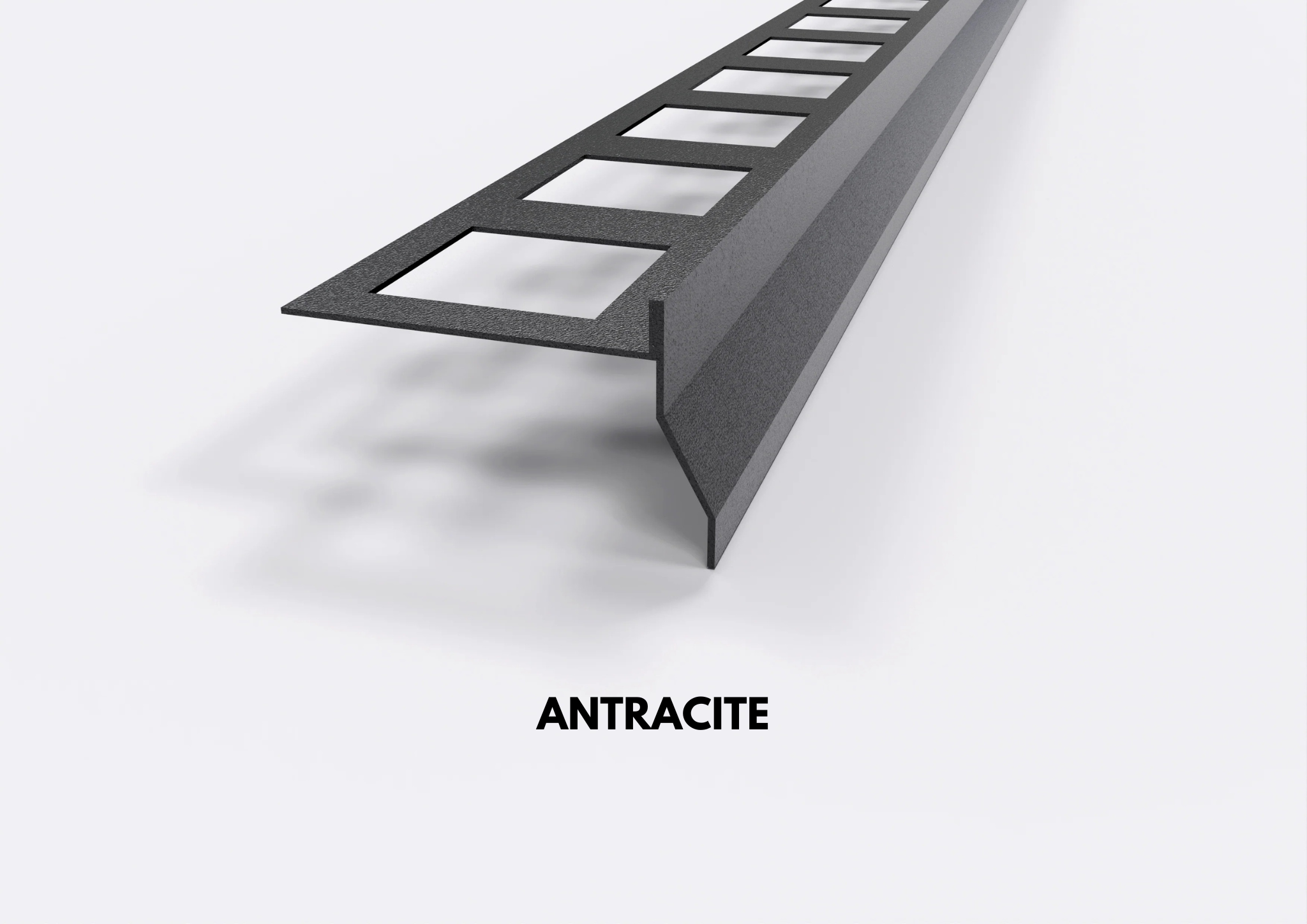profilo gocciolatoio NOR antracite in alluminio